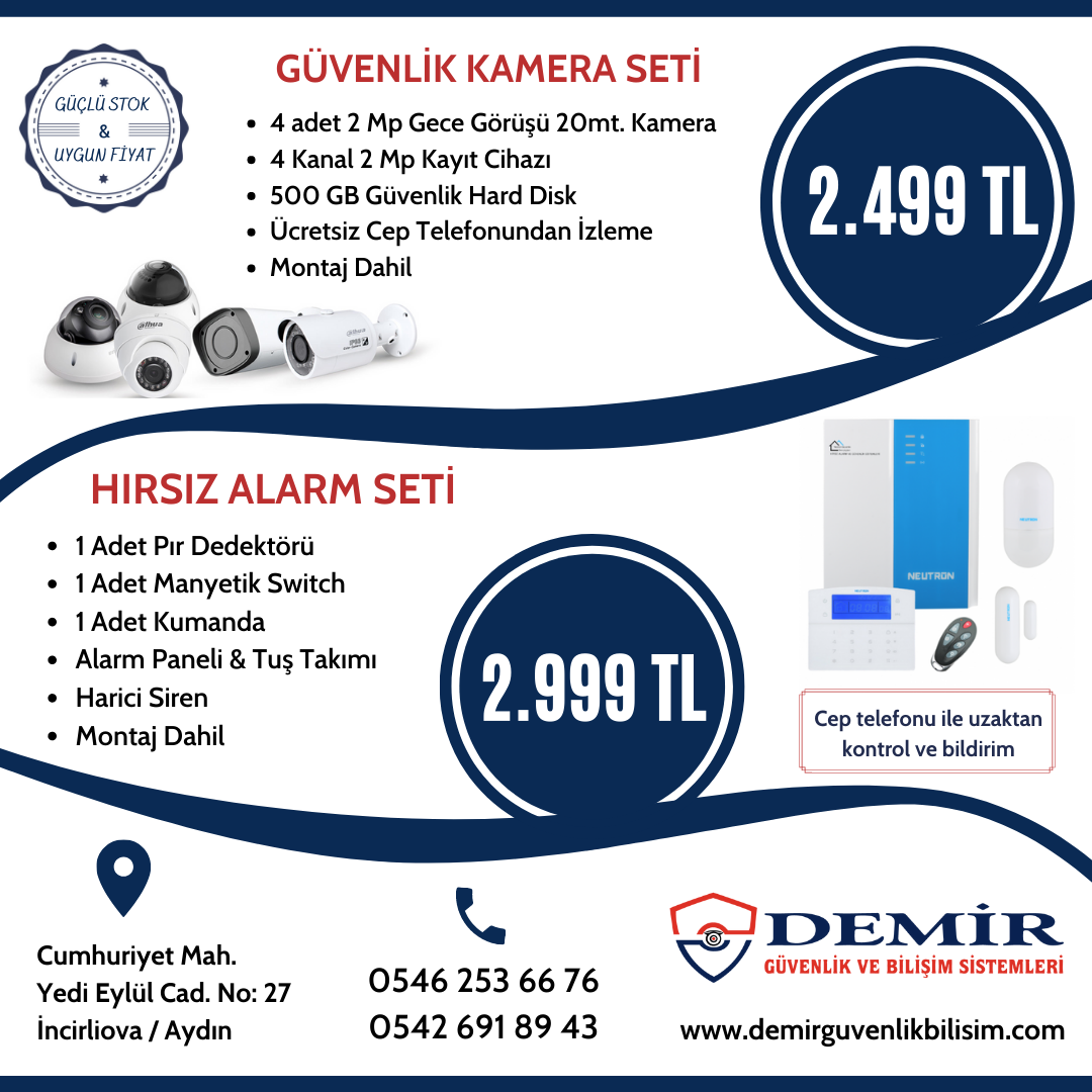 Kamera Ve Alarm Setlerinde Kampanya !