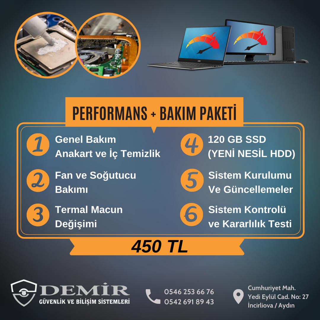 SSD + Bakım Paketi !